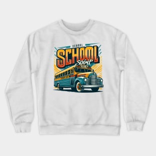 School Bus, School Spirit Crewneck Sweatshirt